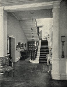 Catharine Lodge hallway, circa 1920. Courtesy of https://rbkclocalstudies.wordpress.com/category/forgotten-buildings/page/2/