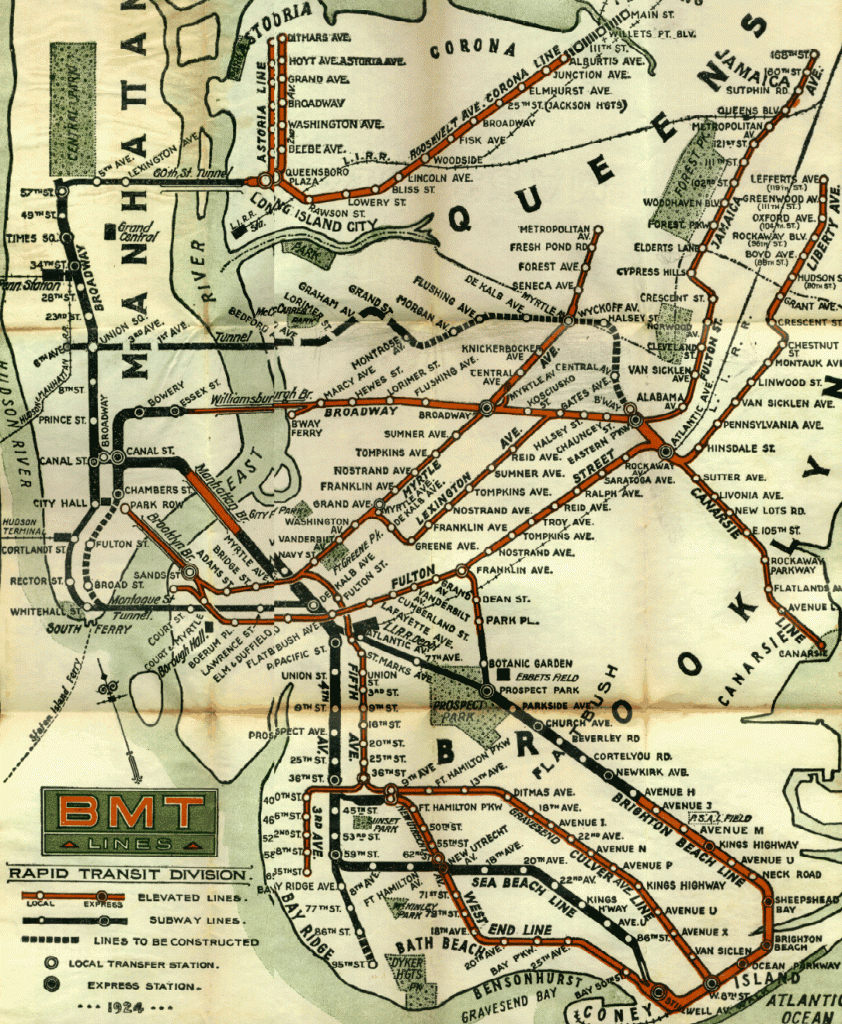 NYC Subway map